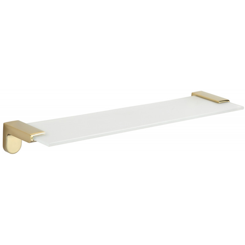 Mexen Lea hanging glass shelf, Gold - 7026037-50