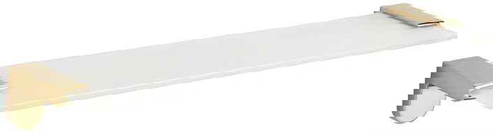 Mexen Lea hanging glass shelf, Gold - 7026037-50
