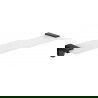 Mexen Lea Black Glass Wall Shelf - 7026037-70