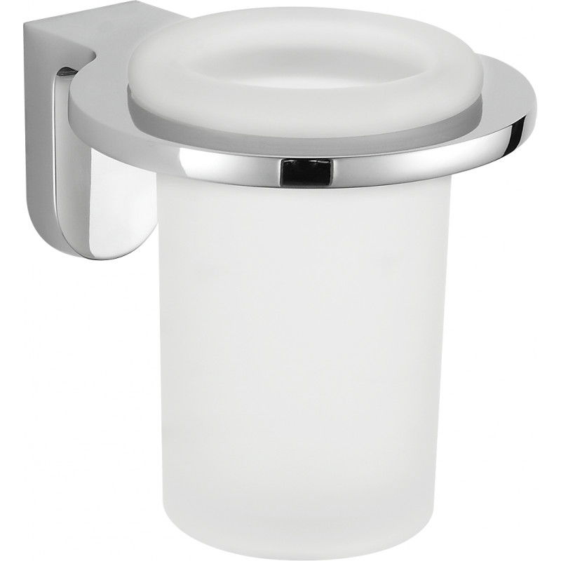 Mexen Lea toothbrush cup, Chrome - 7026038-00