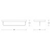 Mexen Pavo towel rail, chrome - 7030420-00