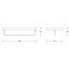 Mexen Pavo towel rack, gold - 7030420-50