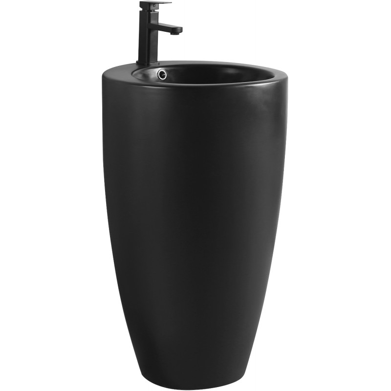Mexen Alona freestanding sink 50 x 50 cm, matte black - 26094870