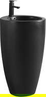 Mexen Alona freestanding sink 50 x 50 cm, black matte - 26094870