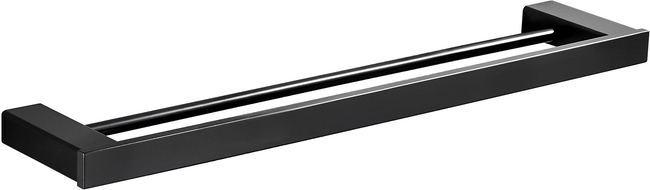 Mexen Pavo double towel rack, Black - 7030425-70