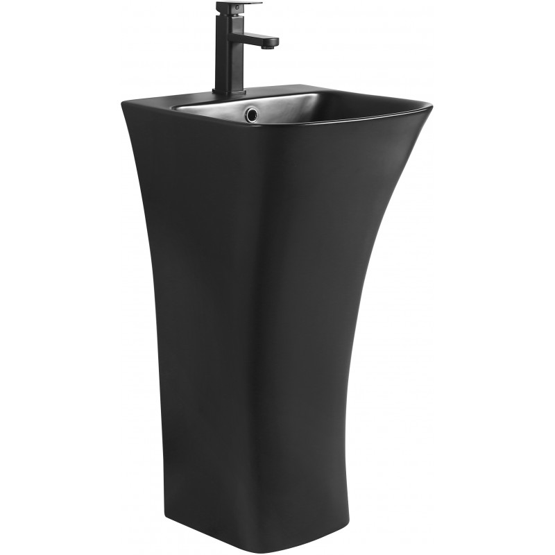 Mexen Nel freestanding sink 44 x 43 cm, black matte - 26134570