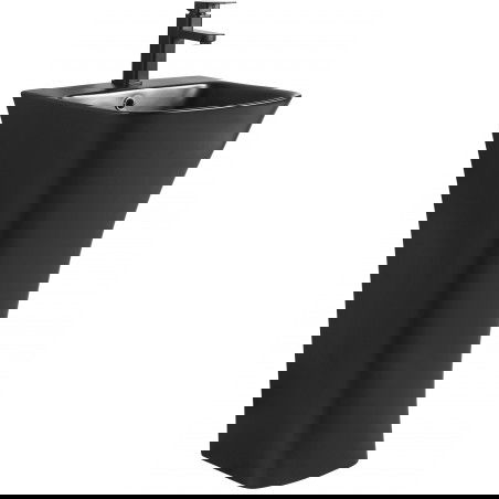 Mexen Nel freestanding sink 45 x 44 cm, matte black - 26134570