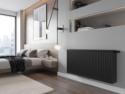 Mexen CC33 panel radiator 300 x 2400 mm, bottom central connection, 3202 W, black - W6C33-030-240-70
