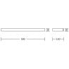 Mexen Pavo hanging glass shelf, Black - 7030437-70