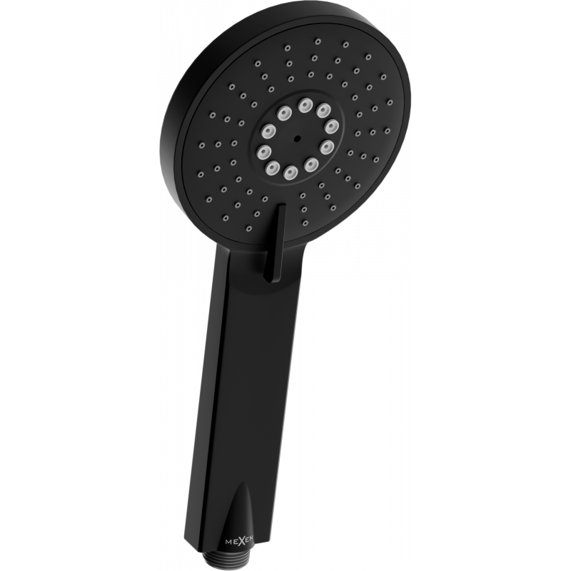 Mexen R-40 3-function shower head, black - 79540-70