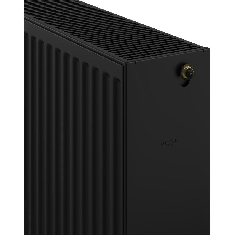 Mexen CC33 Panel Radiator 500 x 2400 mm, Central Bottom Connection, 4851 W, Black - W6C33-050-240-70