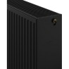 Mexen CC33 flat radiator 600 x 2000 mm, bottom centre connection, 4669 W, black - W6C33-060-200-70