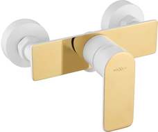 Mexen Alfa shower faucet, white/gold - 745740-25