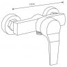 Mexen Caro shower tap, black - 746640-70