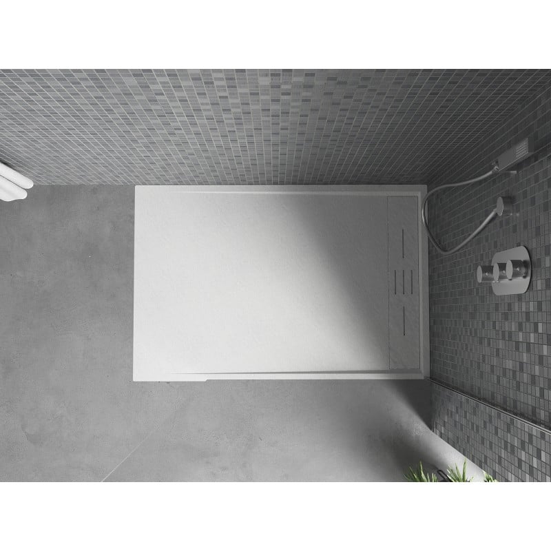 Mexen Amon rectangular SMC tray 130 x 70 cm, white - 4F107013