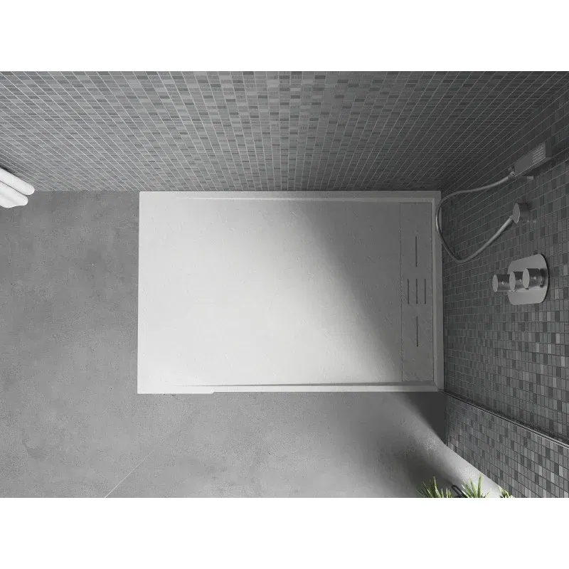Mexen Amon rectangular shower tray SMC 130 x 90 cm, white - 4F109013