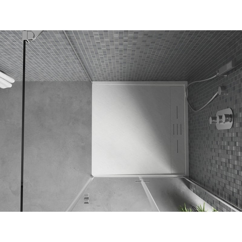 Mexen Amon SMC Square Shower Tray 90 x 90 cm, White - 4F109090