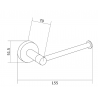 Mexen Remo toilet roll holder, Rose gold - 70507330-60
