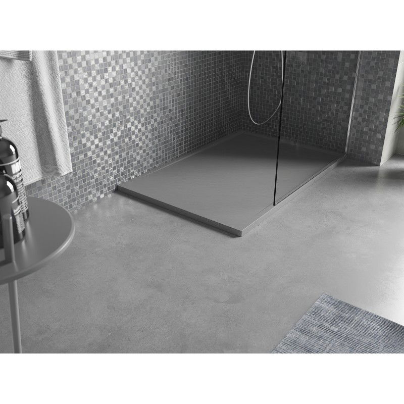 Mexen Amon rectangular shower tray SMC 100 x 80 cm, grey - 4F618010