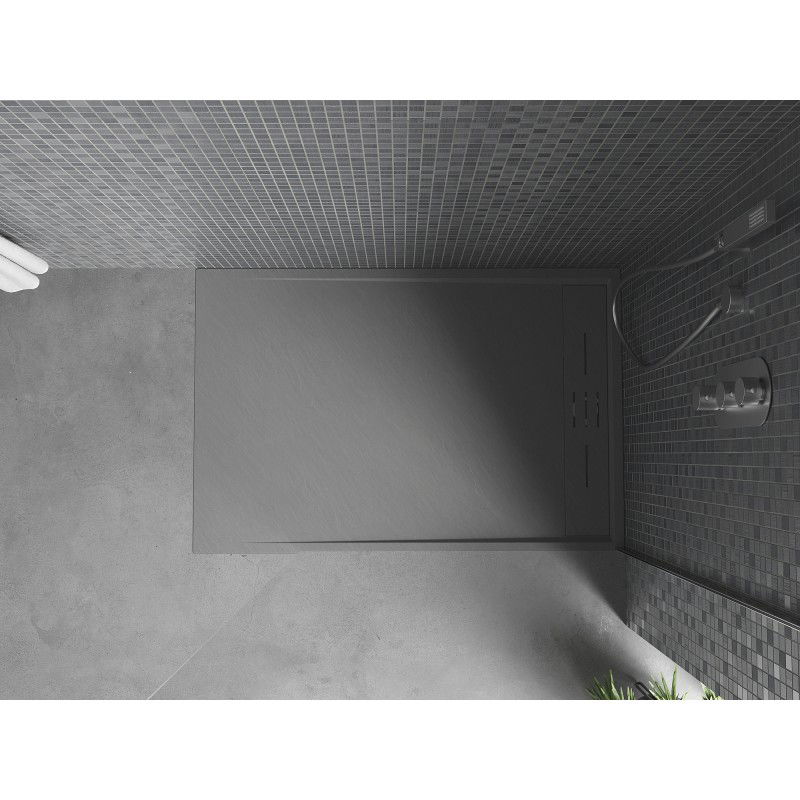 Mexen Amon rectangular shower tray SMC 120 x 80 cm, grey - 4F618012