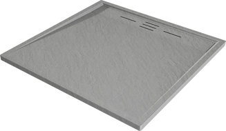 Mexen Amon square shower tray SMC 80 x 80 cm, grey - 4F618080