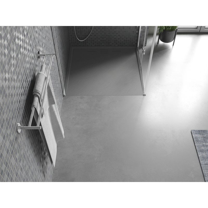 Mexen Amon square shower tray SMC 80 x 80 cm, grey - 4F618080