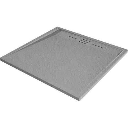 Mexen Amon square shower tray SMC 90 x 90 cm, grey - 4F619090