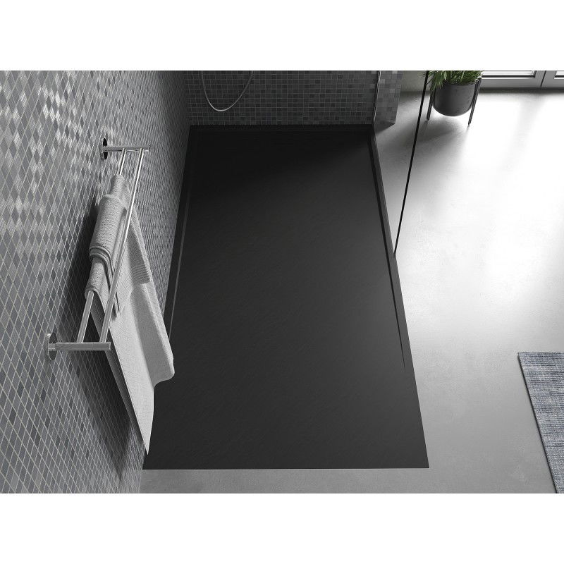 Mexen Amon rectangular SMC shower tray 150 x 70 cm, black - 4F707015