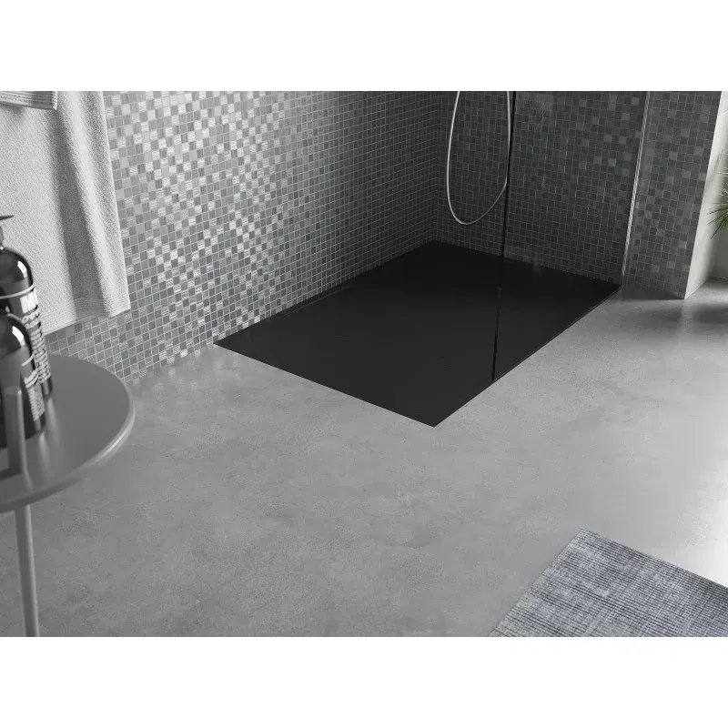 Mexen Amon rectangular SMC shower tray 120 x 80 cm, black - 4F708012