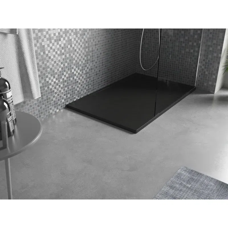 Mexen Amon rectangular SMC shower tray 120 x 80 cm, black - 4F708012