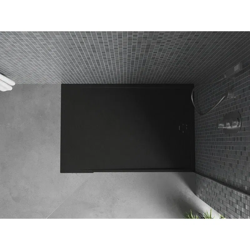 Mexen Amon rectangular SMC shower tray 120 x 80 cm, black - 4F708012