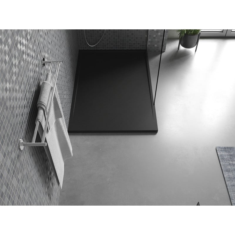 Mexen Amon rectangular SMC shower tray 130 x 90 cm, black - 4F709013