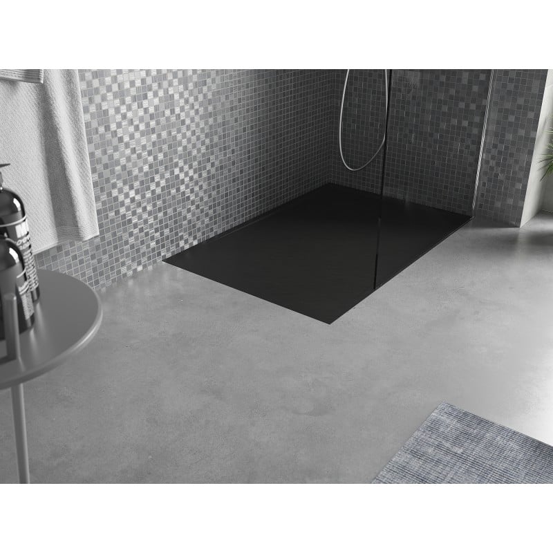 Mexen Amon rectangular SMC shower tray 130 x 90 cm, black - 4F709013
