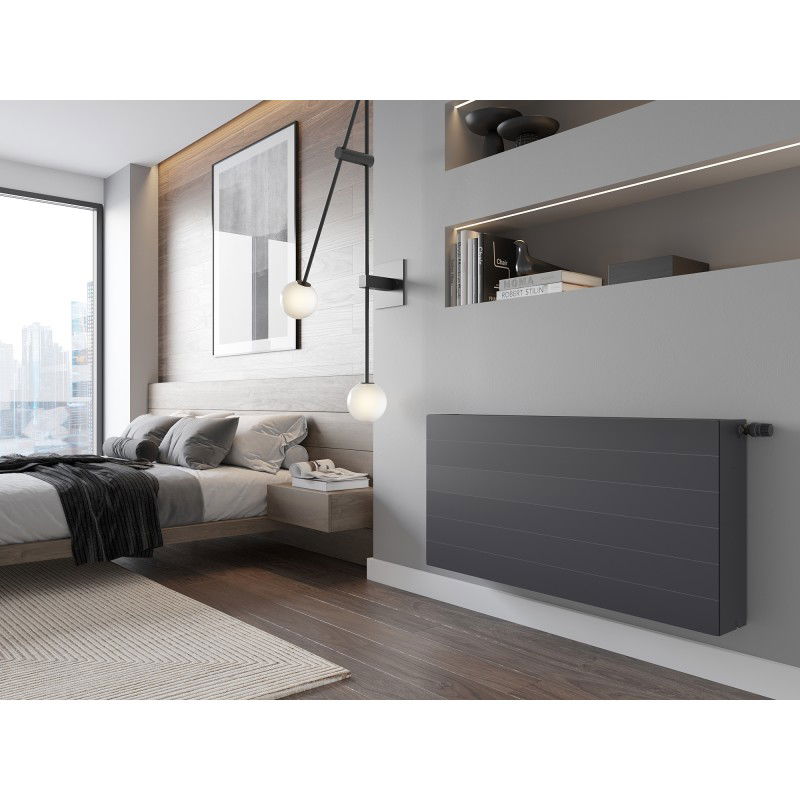 Mexen Line CCL33 panel radiator 500 x 1800 mm, bottom central connection, 3421 W, anthracite - W6C33L-050-180-66