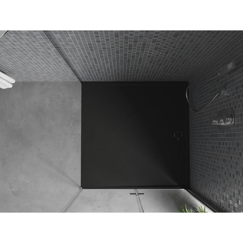 Mexen Amon SMC 100 x 100 cm Square Shower Tray, Black - 4F701010