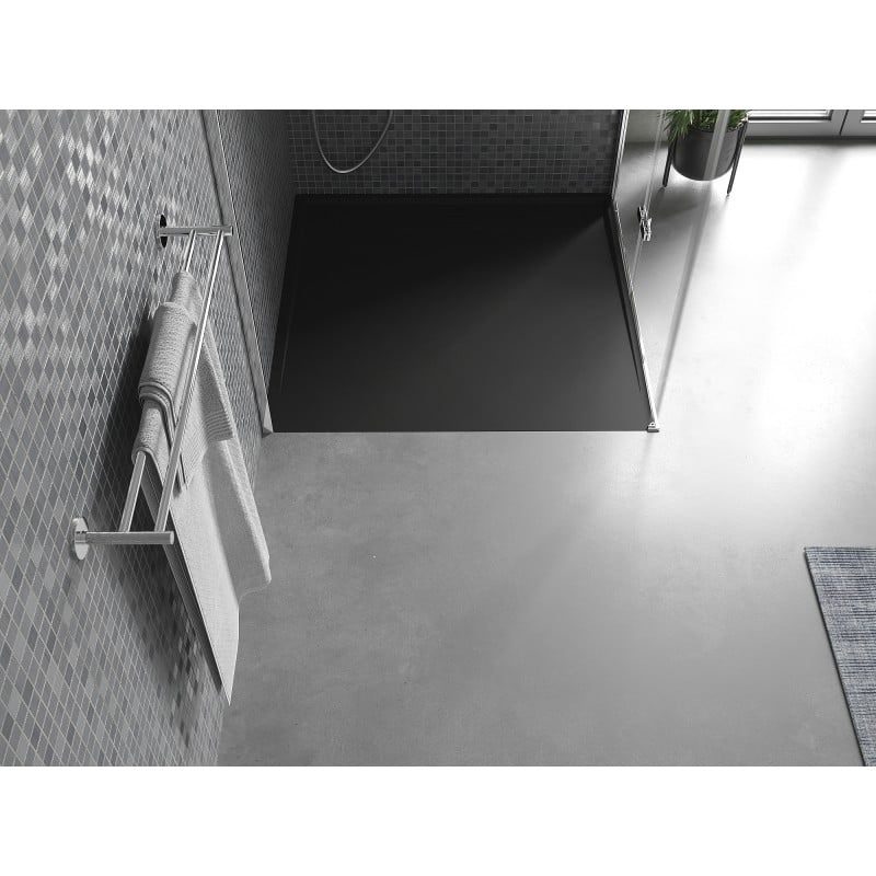 Mexen Amon SMC 100 x 100 cm Square Shower Tray, Black - 4F701010