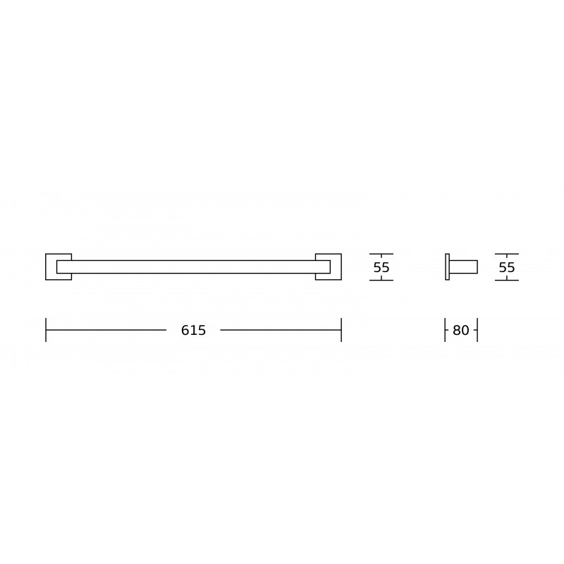 Mexen Vox towel holder, chrome - 707024-00