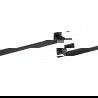 Mexen Vox towel hanger, Black - 707024-70