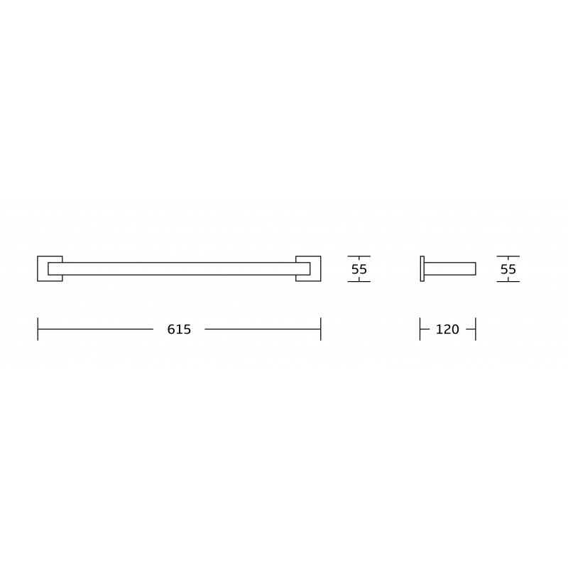 Mexen Vox double towel rail, chrome - 707025-00