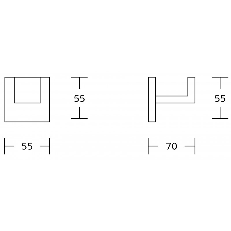 Mexen Vox towel hook, gold - 707035-55