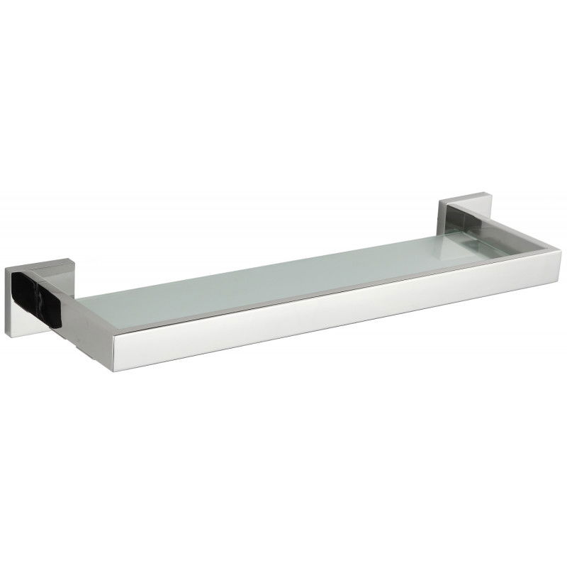 Mexen Vox hanging glass shelf, Chrome - 707037-00