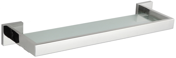 Mexen Vox hanging glass shelf, Chrome - 707037-00