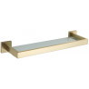 Mexen Vox hanging glass shelf, brushed gold - 707037-55
