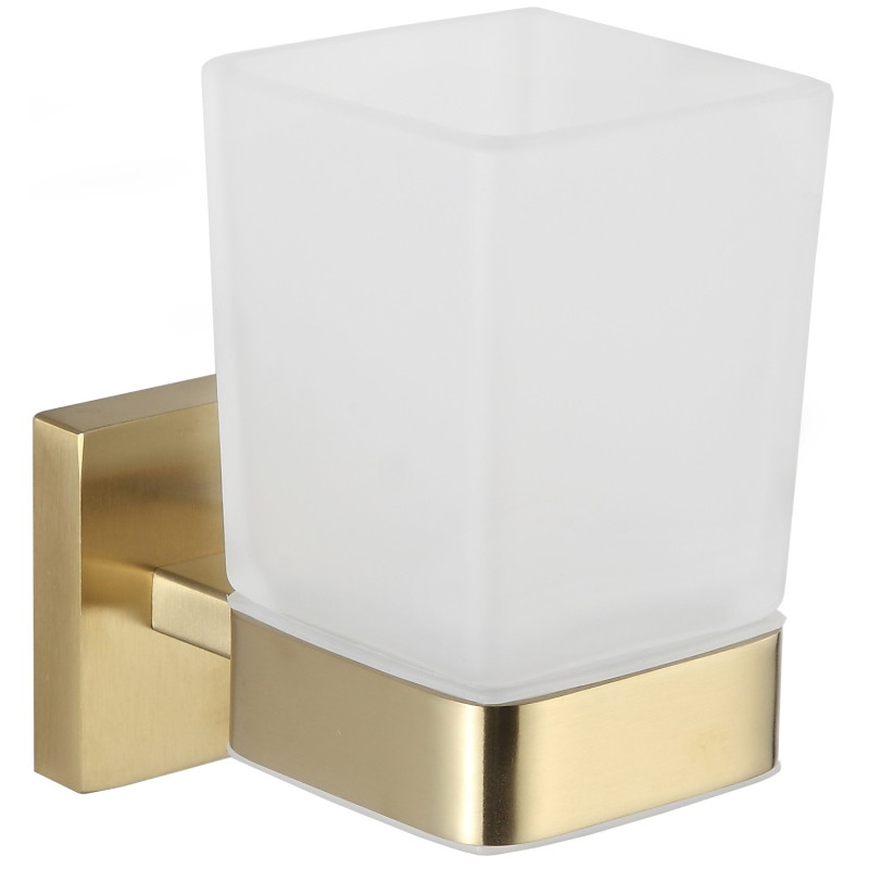 Mexen Vox toothbrush holder, brushed gold - 707038-55