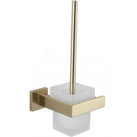 Mexen Vox toilet brush, brushed gold - 707050-55