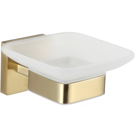 Mexen Vox soap dish, brushed gold - 707039-55