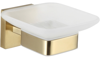 Mexen Vox soap dish, brushed gold - 707039-55