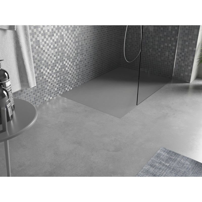 Mexen Bert rectangular SMC shower tray 100 x 80 cm, grey - 4K618010