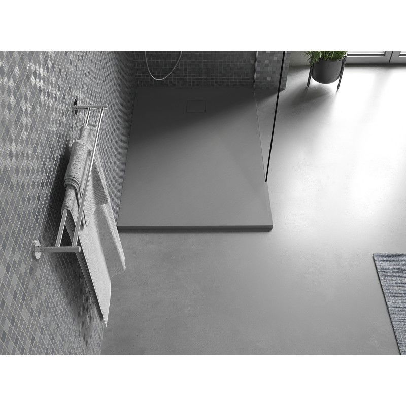Mexen Bert rectangular SMC shower tray 100 x 80 cm, grey - 4K618010