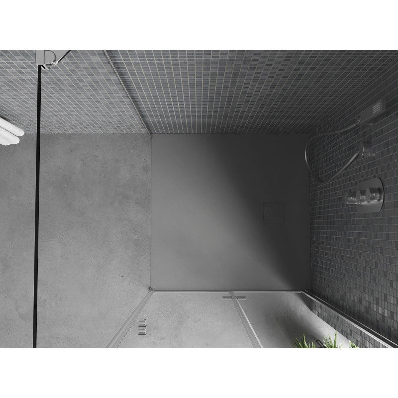 Mexen Bert Square Shower Tray SMC 90 x 90 cm, Grey - 4K619090